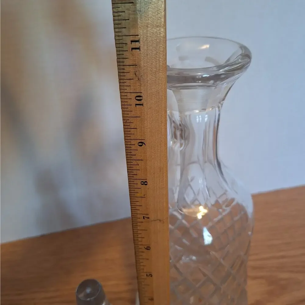 Vintage Cut Crystal Liquor Decanter 13.5